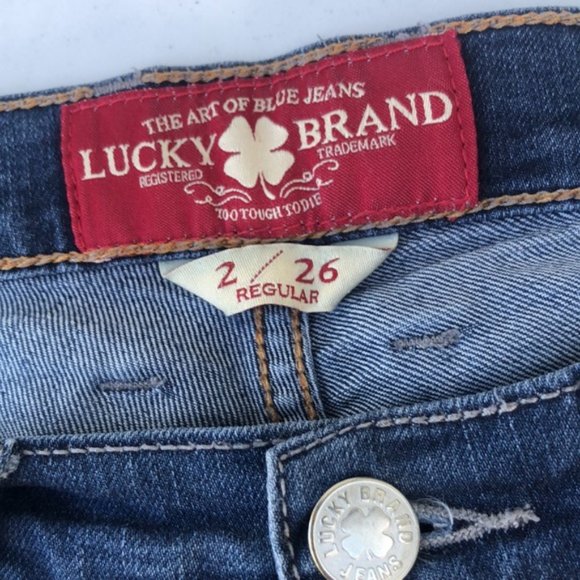 VINTAGE LUCKY BRAND SOFIA SKINNY JEANS 2/26x31 🍀lucky you🍀 - Picture 2 of 12